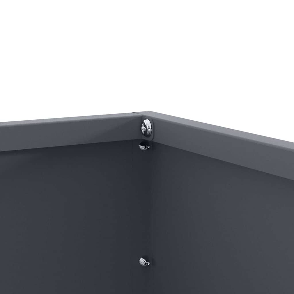 Plænekant 6 pcs Antracit 60 x 60 x 13 cm Stål