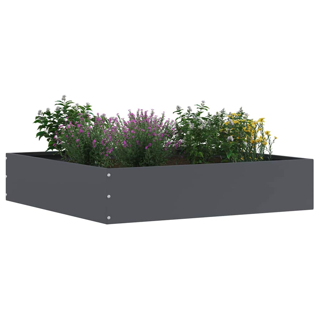 Plænekant 6 pcs Antracit 60 x 60 x 13 cm Stål