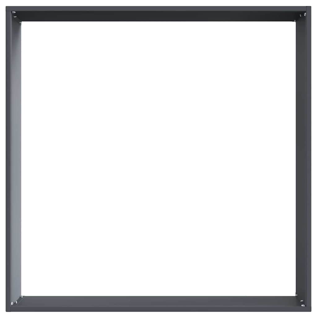 Plænekant 6 pcs Antracit 60 x 60 x 13 cm Stål