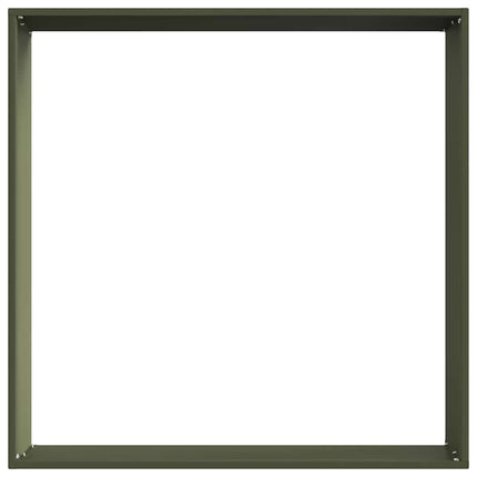 Plænekant 6 pcs Oliven grøn 60 x 60 x 13 cm Stål