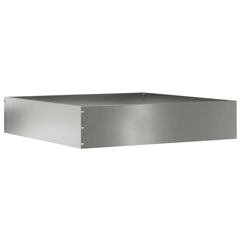 Plænekant 6 pcs Sølv 60 x 60 x 13 cm Galvaniseret stål