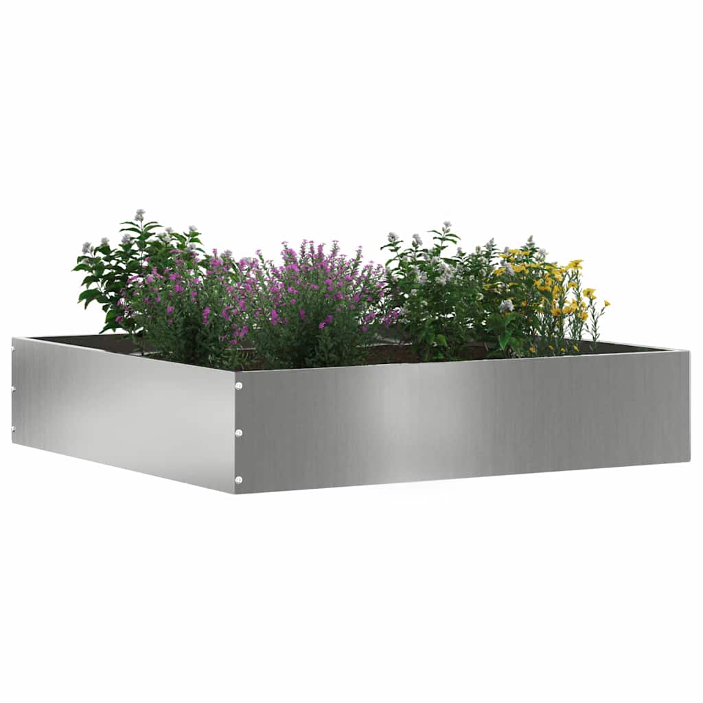 Plænekant 6 pcs Sølv 60 x 60 x 13 cm Galvaniseret stål