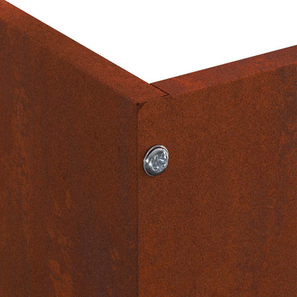 Plænekant 6 pcs Rusten 60 x 60 x 13 cm Cortenstål
