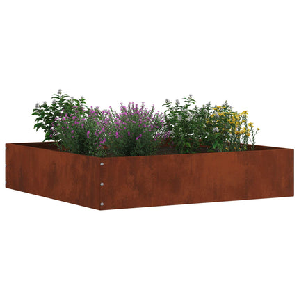 Plænekant 6 pcs Rusten 60 x 60 x 13 cm Cortenstål