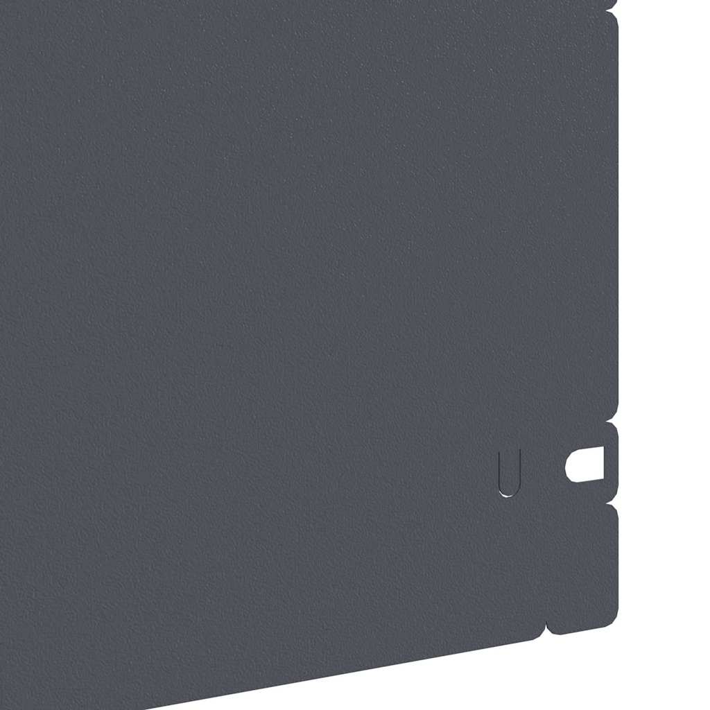 Plænekanter 20 pcs Antracit 103 x 0,05 x 22 cm Stål