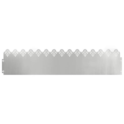 Plænekanter 20 stk. 103 x 0,05 x 22 cm Galvaniseret stål Sølv
