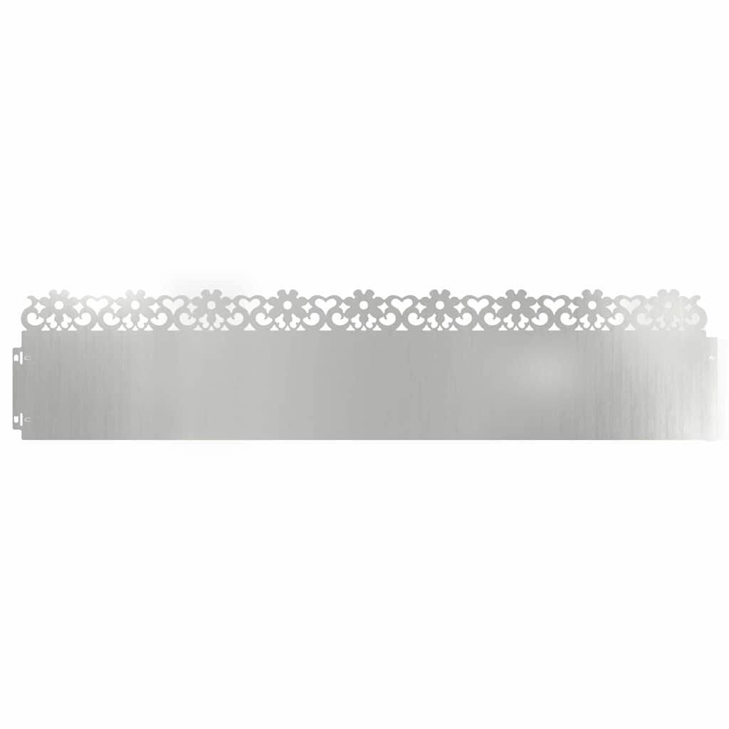 Plænekanter 30 pcs Sølv 103 x 0,05 x 22 cm Galvaniseret stål