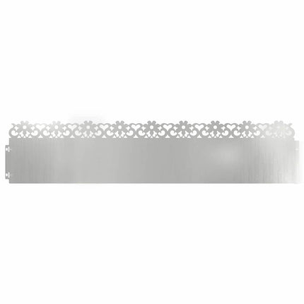 Plænekanter 30 stk. 103 x 0,05 x 22 cm Galvaniseret stål Sølv