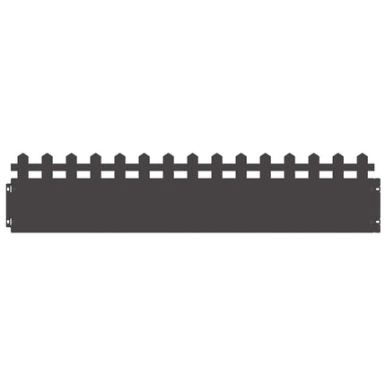 Plænekanter 30 pcs Sort 103 x 0,05 x 22 cm Stål