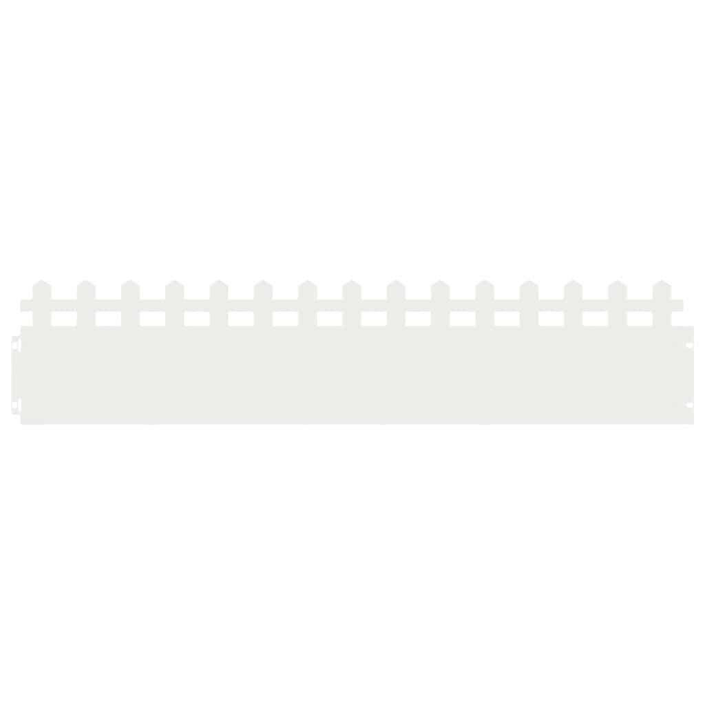 Plænekanter 30 pcs Hvid 103 x 0,05 x 22 cm Stål