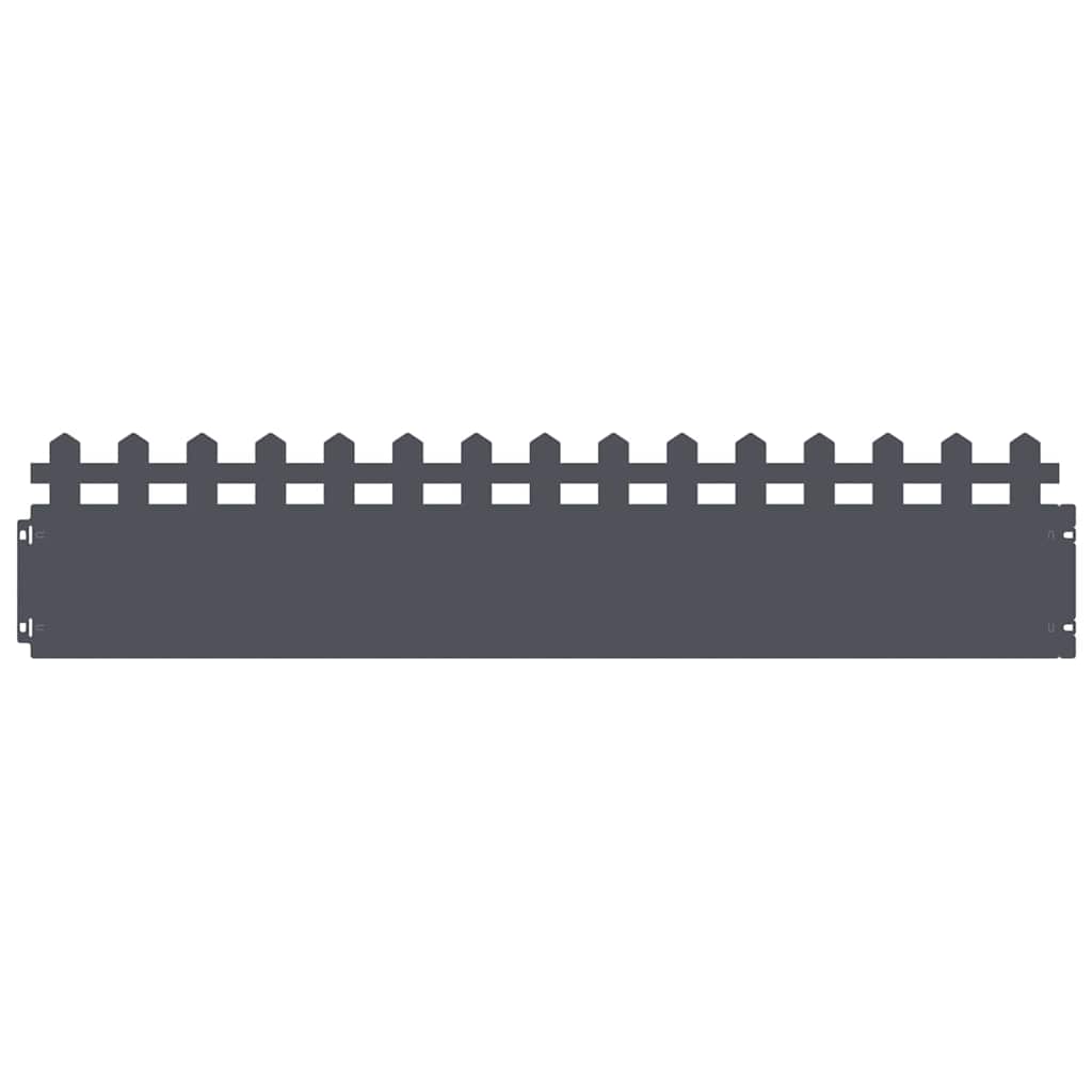 Plænekanter 20 pcs Antracit 103 x 0,05 x 22 cm Stål
