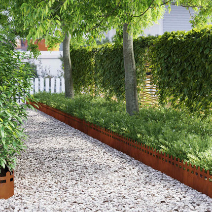 Plænekanter 30 pcs Rusten 103 x 0,05 x 22 cm Cortenstål