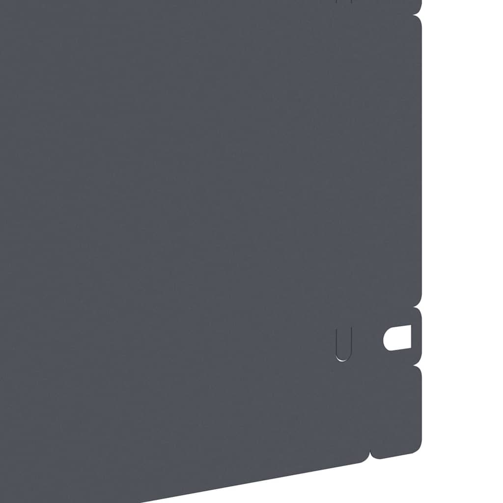 Plænekanter 20 pcs Antracit 103 x 0,05 x 22 cm Stål