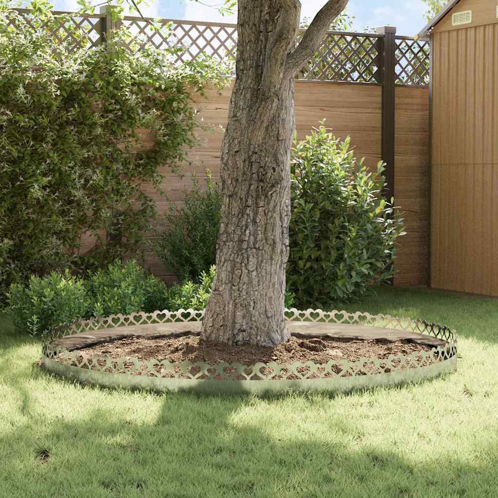 Plænekanter 30 pcs Sølv 103 x 0,05 x 22 cm Galvaniseret stål