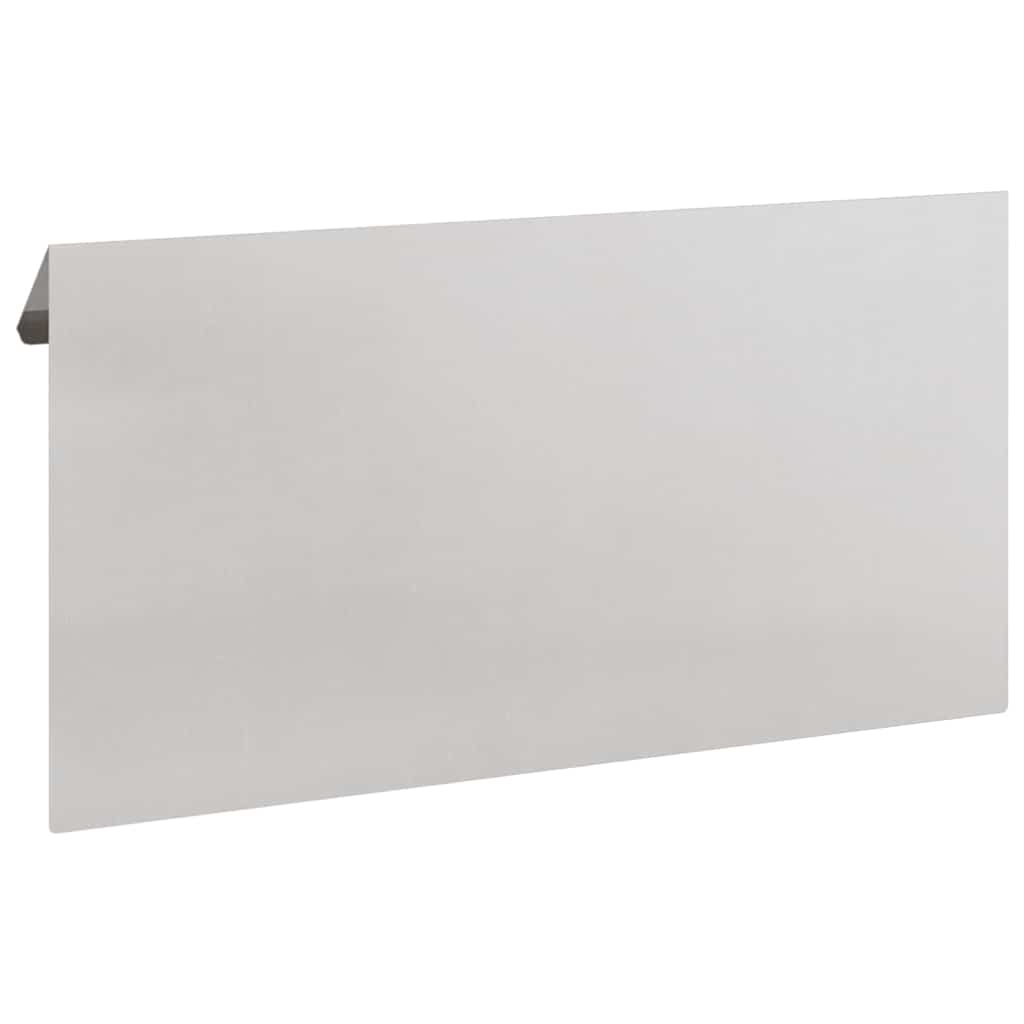 Sneglehegn 4 pcs Sølv 50 x 3,5 x 25 cm Rustfrit stål