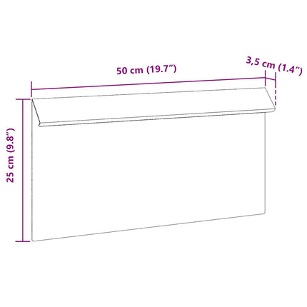 Sneglehegn 50 x 3,5 x 25 cm Galvaniseret stål Sølv