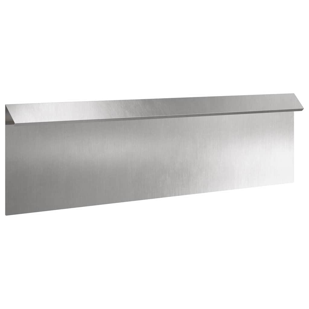 Sneglehegn 16 pcs Sølv 100 x 3,5 x 25 cm Rustfrit stål