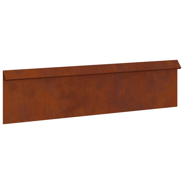 Sneglehegn 100 x 3,5 x 25 cm Cortenstål Rusten