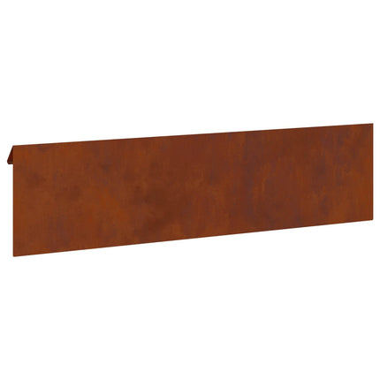 Sneglehegn 100 x 3,5 x 25 cm Cortenstål Rusten
