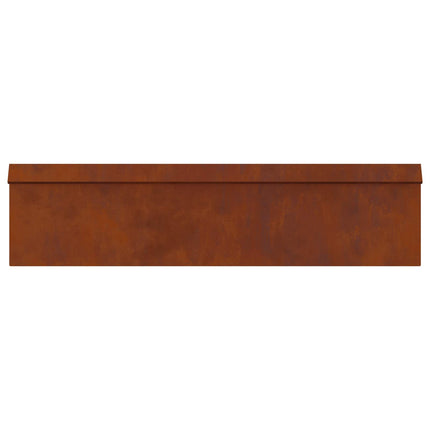 Sneglehegn 4 stk. 100 x 3,5 x 25 cm Cortenstål Rusten