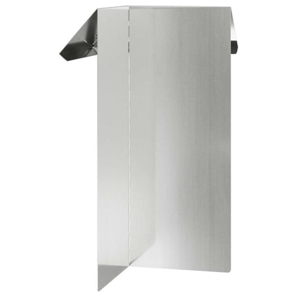 Sneglehegn 4 stk. 13,5 x 13,5 x 25 cm Galvaniseret stål Sølv