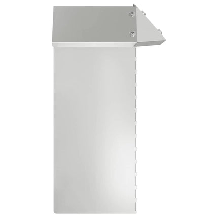Sneglehegn 4 stk. 13,5 x 13,5 x 25 cm Galvaniseret stål Sølv
