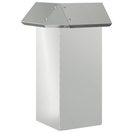 Sneglehegn 4 stk. 13,5 x 13,5 x 25 cm Galvaniseret stål Sølv