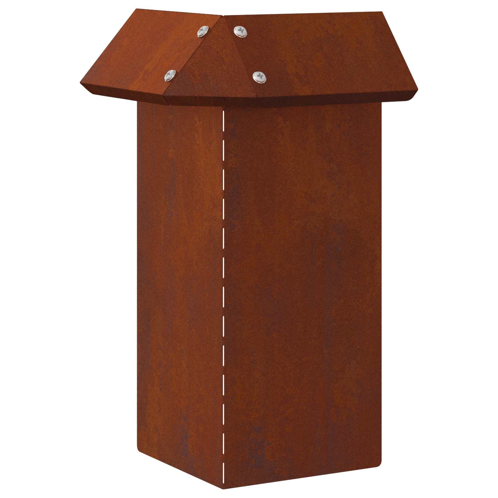 Sneglehegn 4 pcs Rusten 13,5 x 13,5 x 25 cm Cortenstål