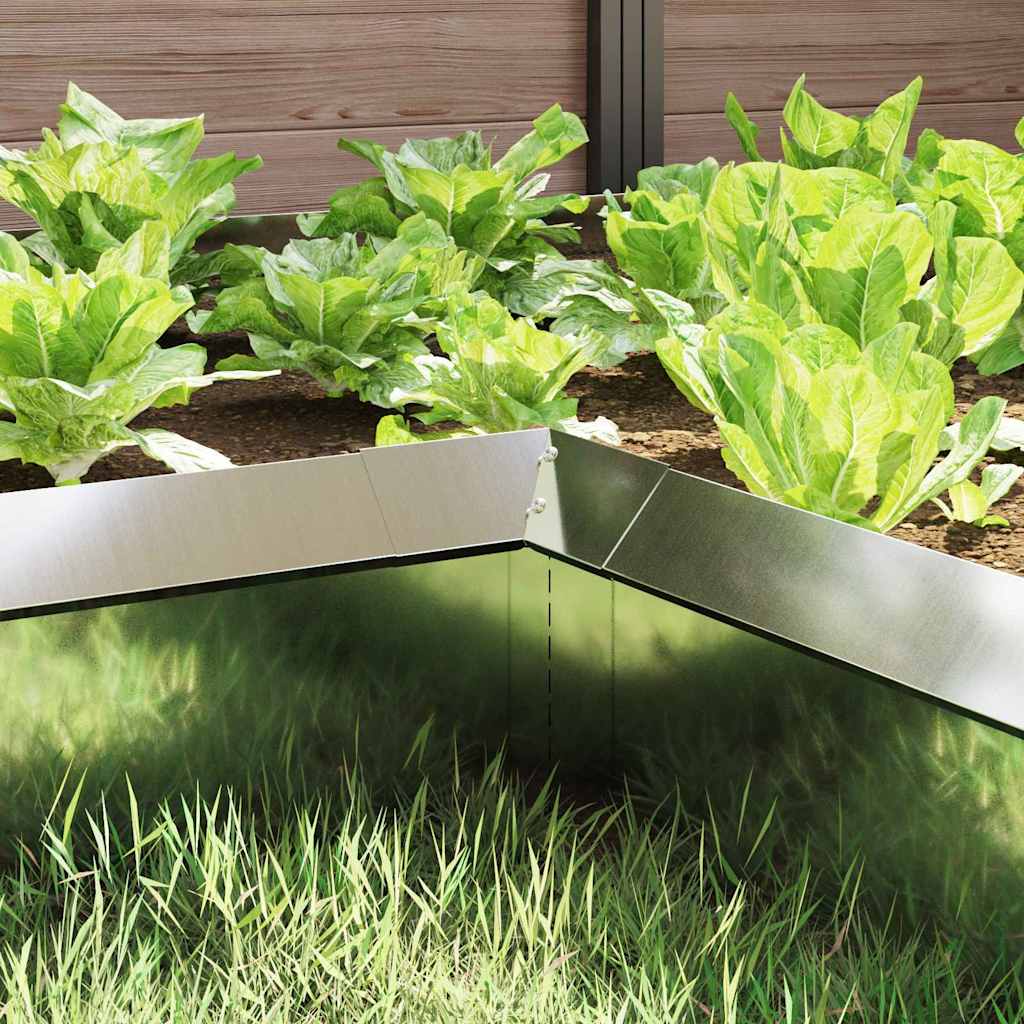 Sneglehegn 4 pcs Sølv 10 x 10 x 25 cm Galvaniseret stål