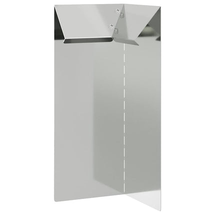 Sneglehegn 4 stk. 10 x 10 x 25 cm Galvaniseret stål Sølv