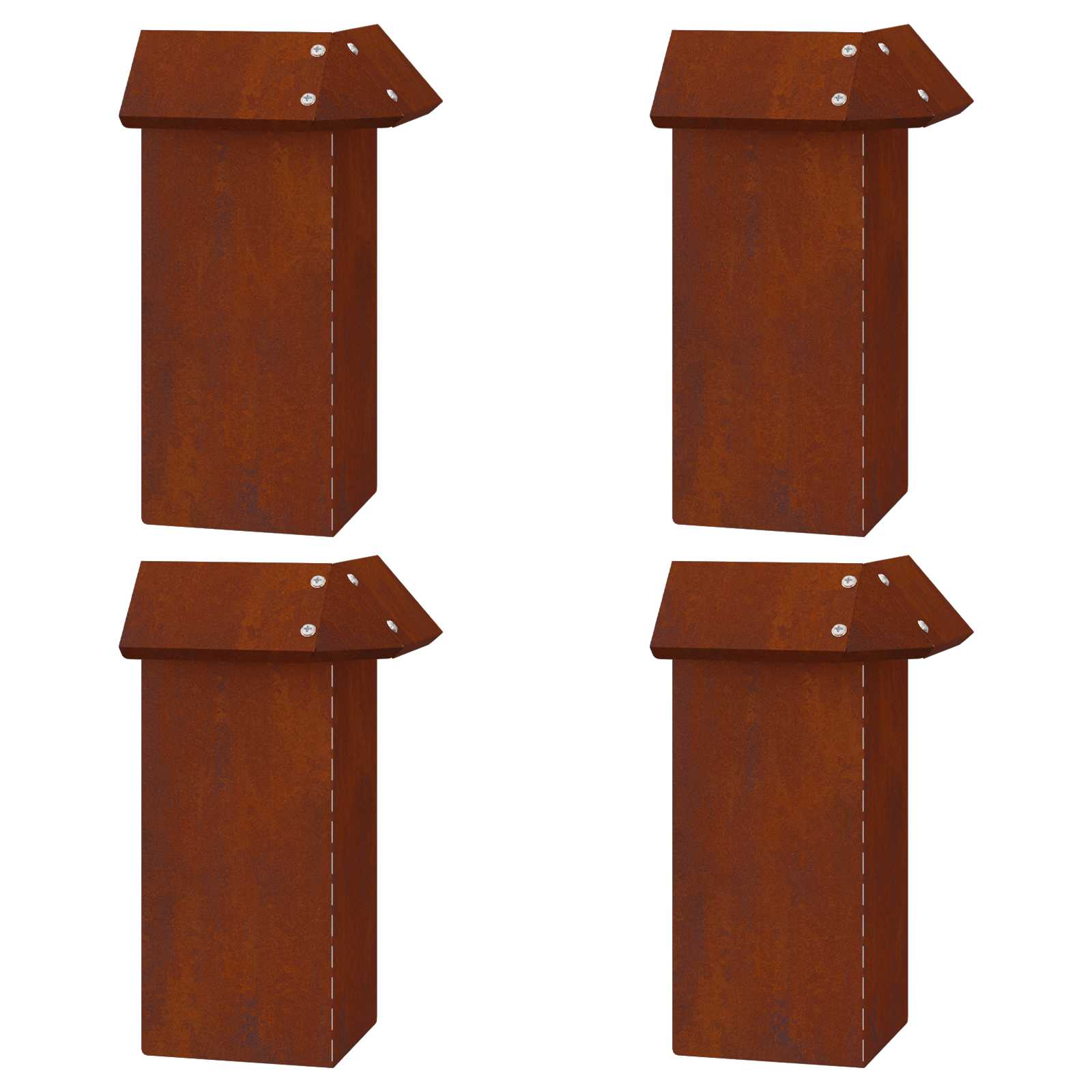 Sneglehegn 8 pcs Rusten Cortenstål