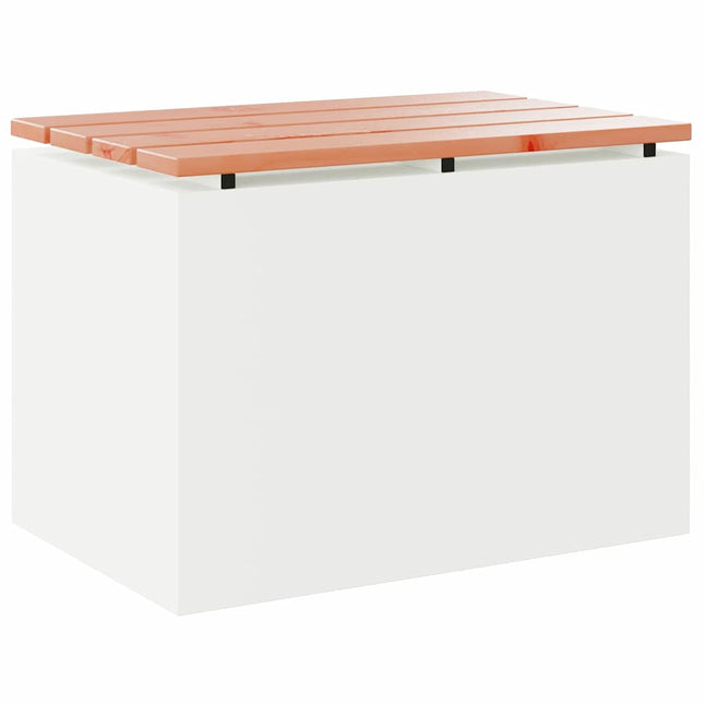 Havebænk Hvid 60 x 40 x 43 cm Stål