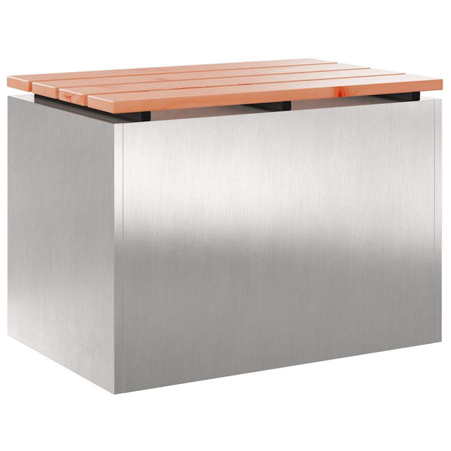 Havebænk Sølv 60 x 40 x 43 cm Rustfrit stål