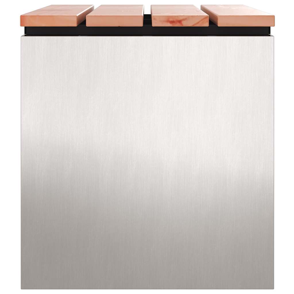 Havebænk Sølv 60 x 40 x 43 cm Rustfrit stål