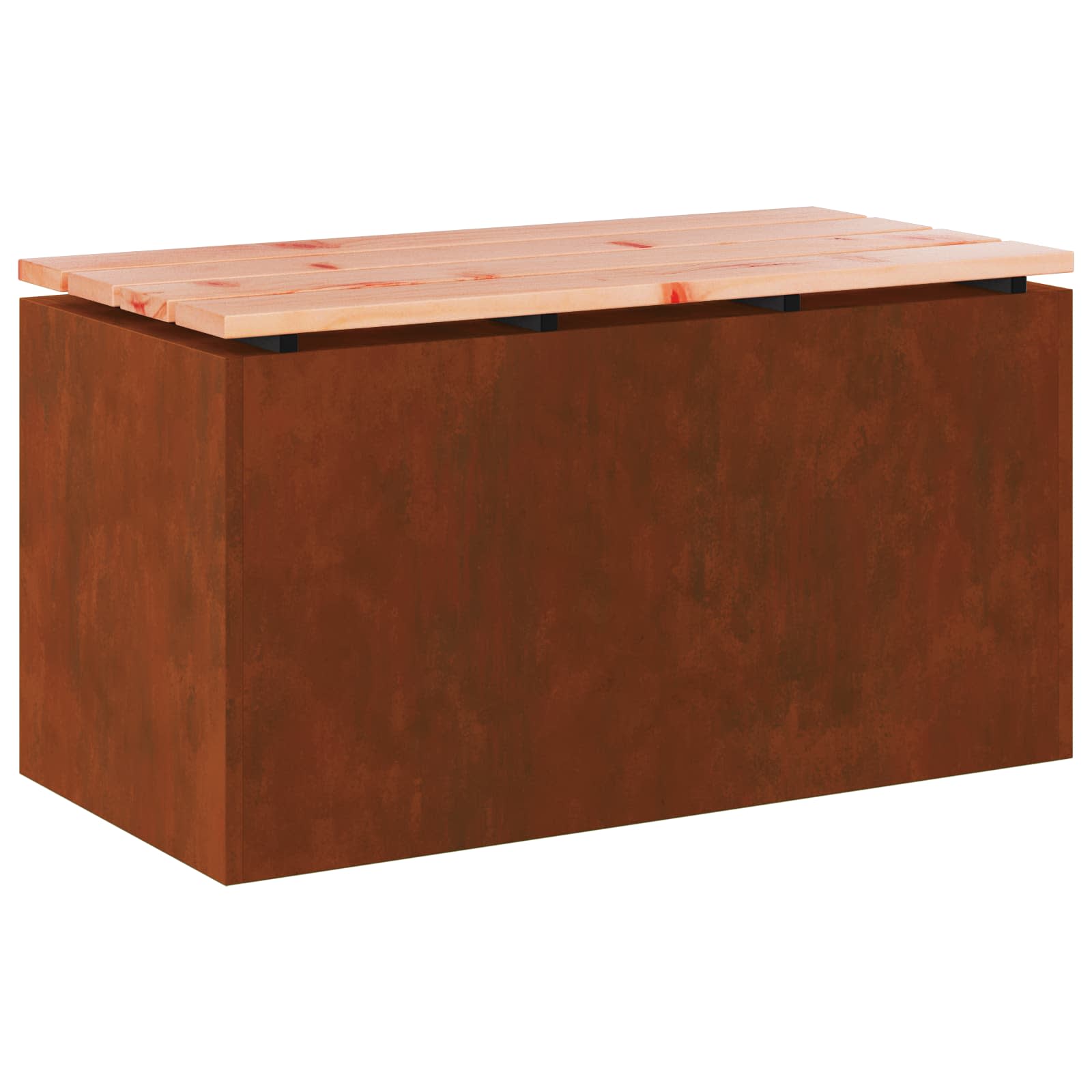 Havebænk Rusten 80 x 40 x 43 cm Forvitret stål