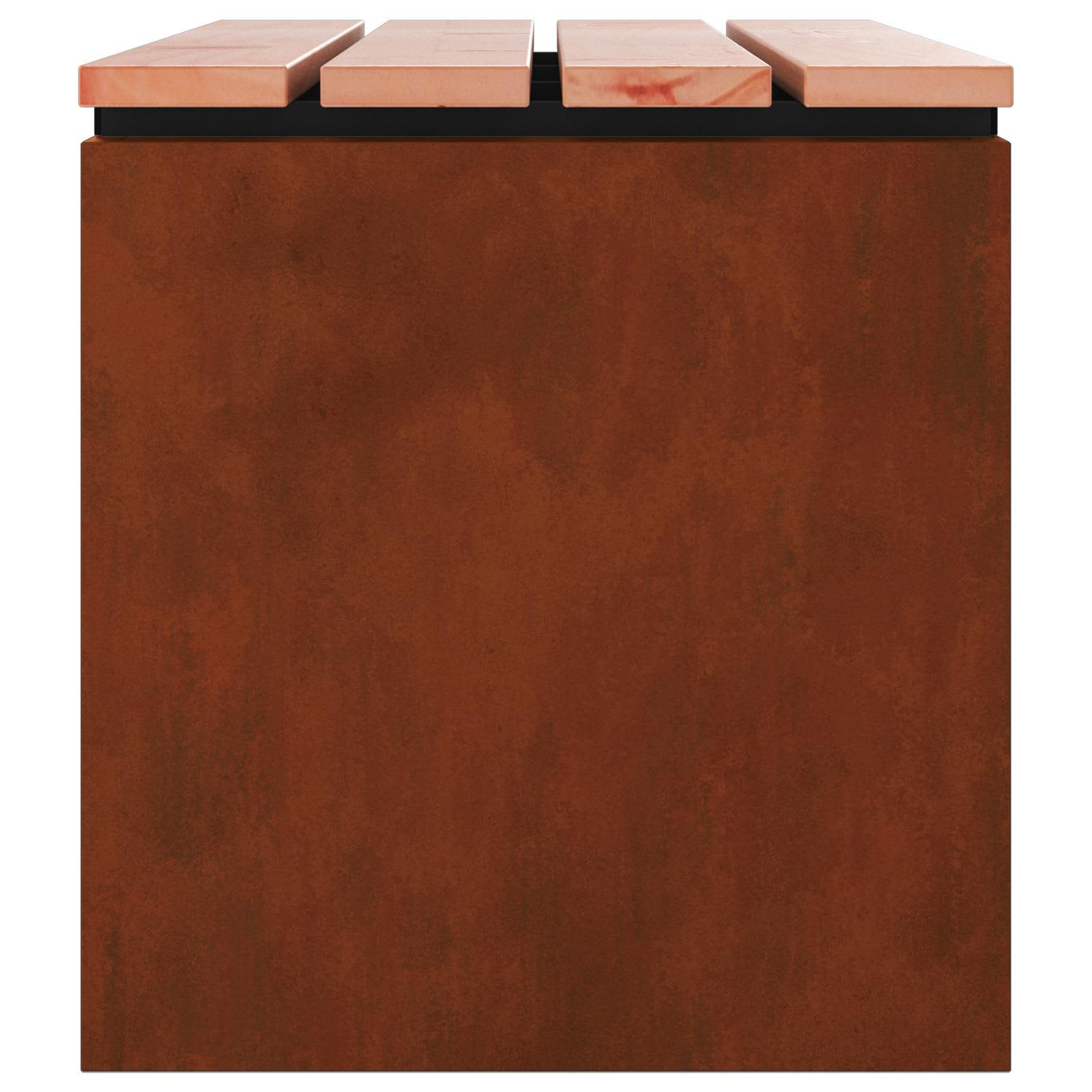 Havebænk Rusten 80 x 40 x 43 cm Forvitret stål