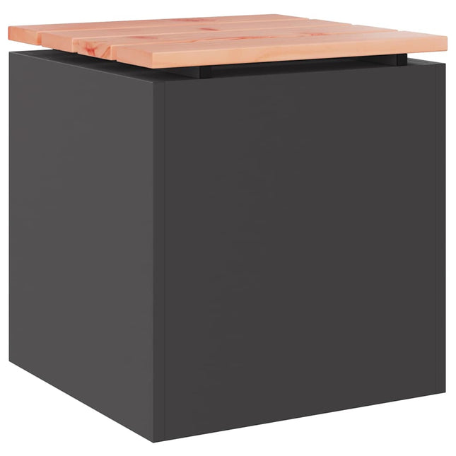 Havebænk Sort 40 x 40 x 43 cm Stål