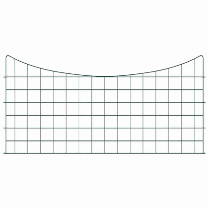 Damhegnsæt 5 pcs Grøn 100 x 50 cm Stål