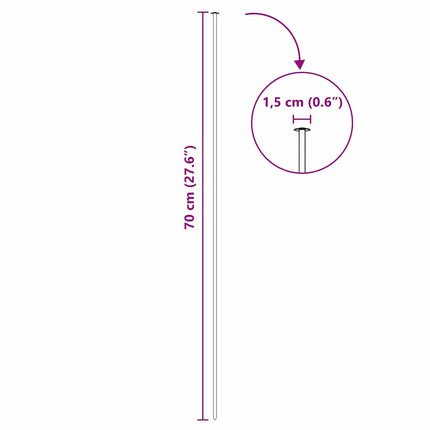 Damhegnsæt 5 pcs Grøn 100 x 50 cm Stål