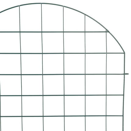 Damhegnsæt 8 pcs Grøn 50 x 80 cm Stål