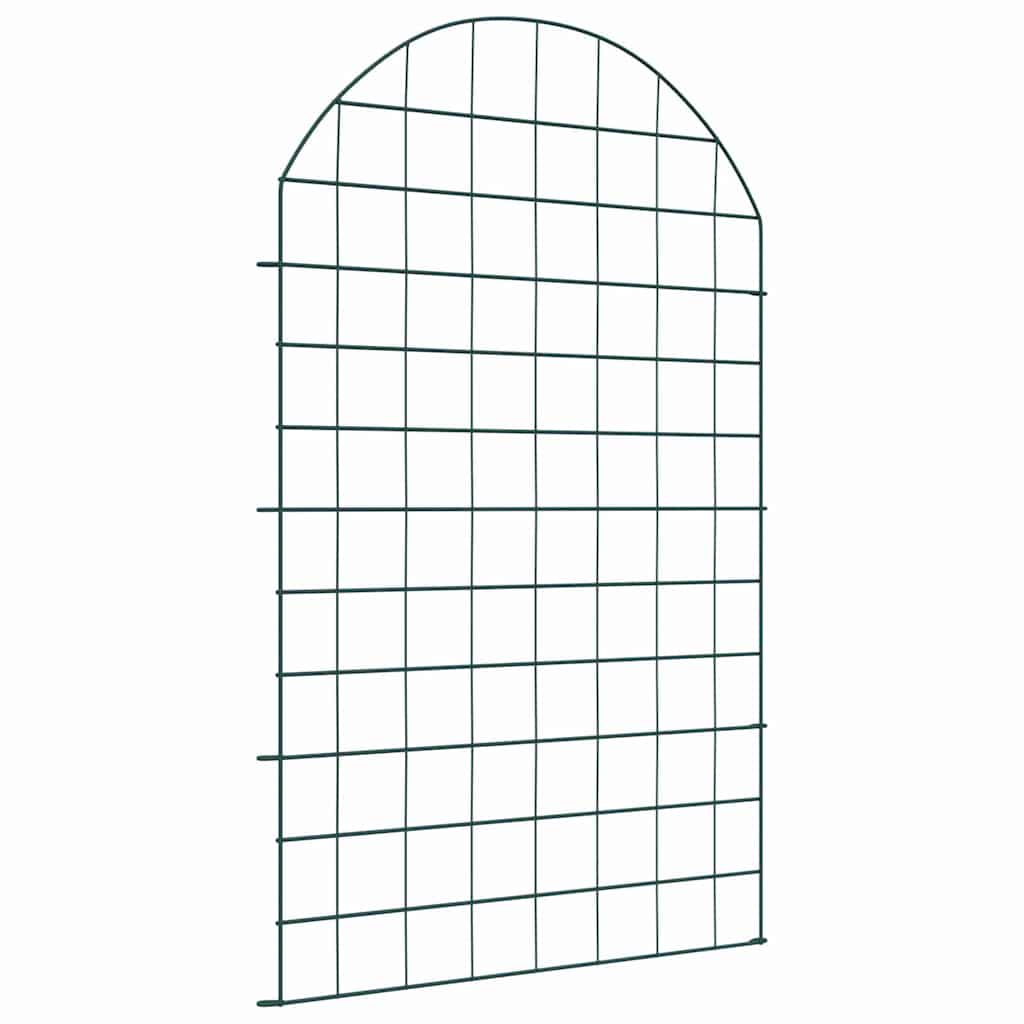 Damhegnsæt 8 stk. 50 x 80 cm Stål Grøn billede