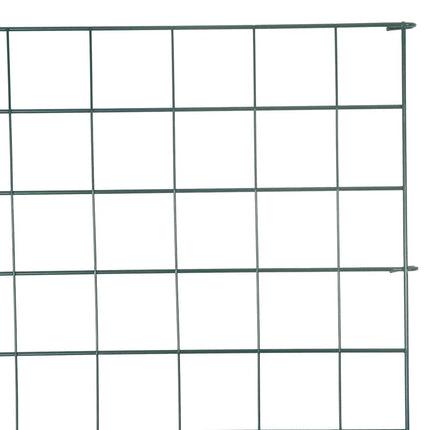 Damhegnsæt 8 pcs Grøn 50 x 80 cm Stål