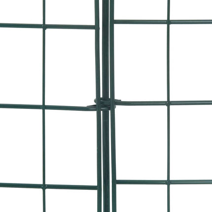Damhegnsæt 8 pcs Grøn 50 x 80 cm Stål