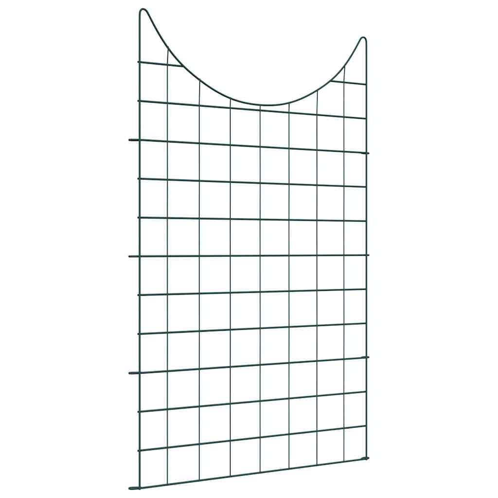 Damhegnsæt 8 stk. 50 x 80 cm Stål Grøn billede