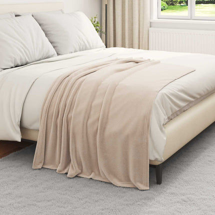 Tæppe Beige 130 x 150 cm 0.5 kg Fleece