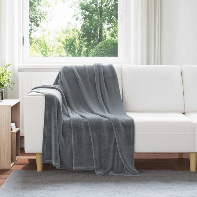 Tæppe Mørkegrå 130 x 150 cm 0.51 kg Fleece