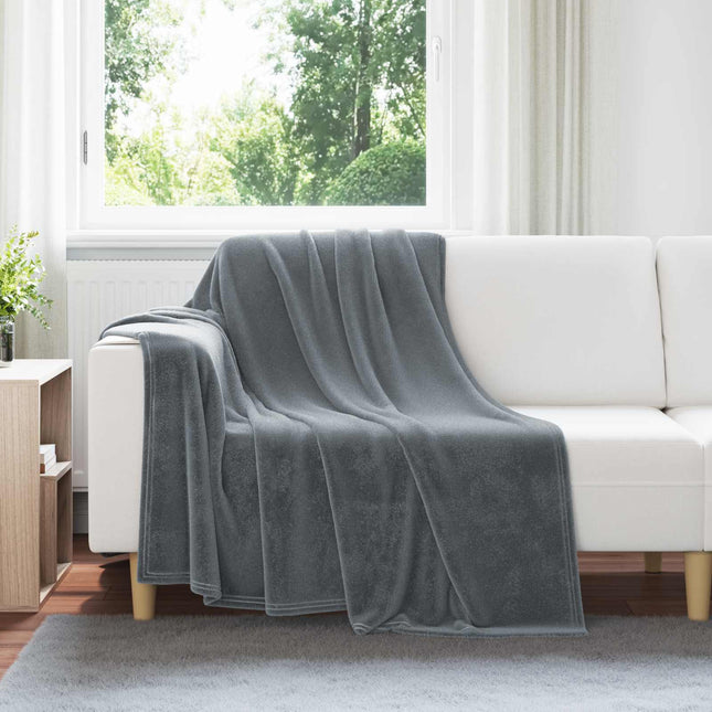 Tæppe Mørkegrå 150 x 200 cm 0.78 kg Fleece