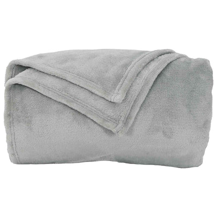 Throw tæppe Grå 240 x 270 cm Fleece