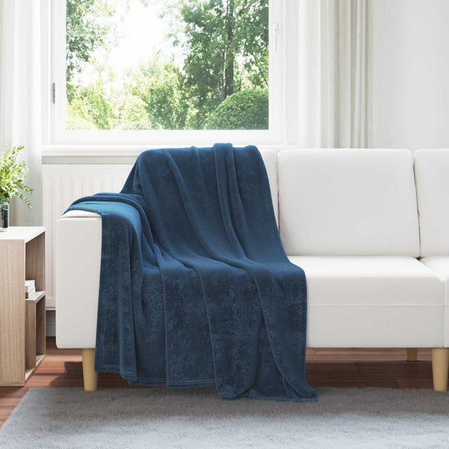 Tæppe Mørkeblå 130 x 150 cm 0.51 kg Fleece