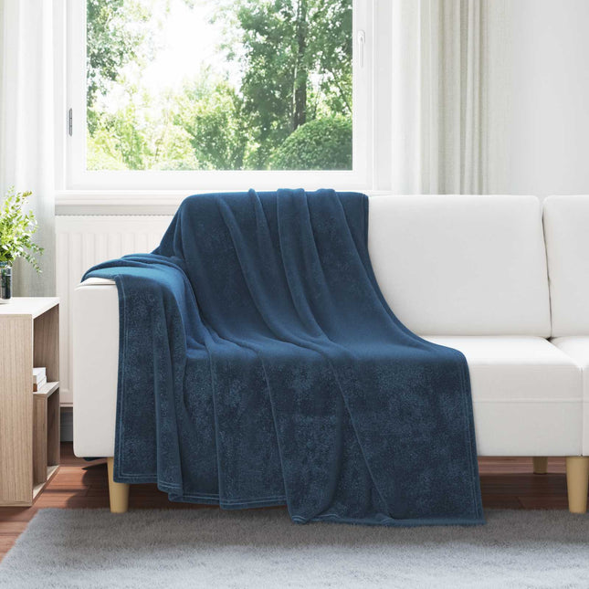Tæppe Mørkeblå 150 x 200 cm 0.78 kg Fleece